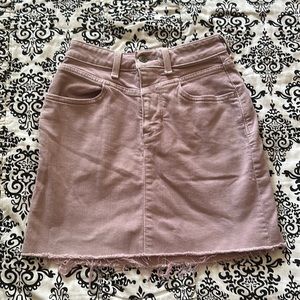 Purple Hollister jean skirt